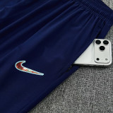 26/27 France Royal Blue Hooded Windbreaker Tracksuit