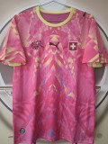 26/27 Switzerland Goalkeeper Pink Fans Soccer Jersey