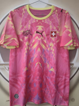 26/27 Switzerland Goalkeeper Pink Fans Soccer Jersey