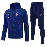 26/27 France Home Hooded Windbreaker Tracksuit