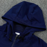 26/27 France Royal Blue Hooded Windbreaker Tracksuit