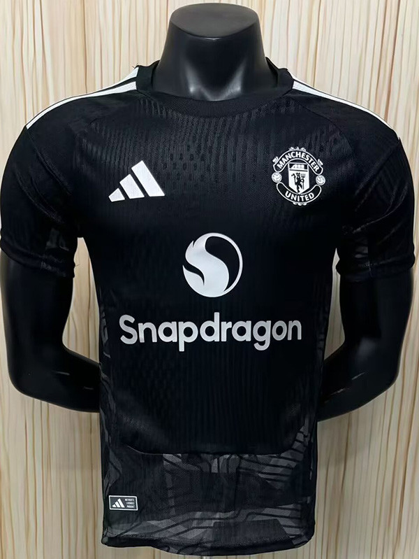 26/27 Man Utd Goalkeeper Black Player Version Soccer Jersey