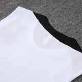 26/27 PSG Jordan White Tank top and Grey shorts suit#D26027(黑广告与灰裤)