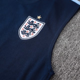 26/27 England Royal Blue Tank top and shorts suit#D26042