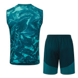 26/27 RMA Deep Green Inkjet Tank top and shorts suit#D26036
