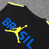26/27 Brazil Black Tank top and shorts suit#D26029