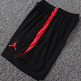 26/27 Brazil Black Tank top and shorts suit#D26028(红色衣边)