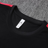 26/27 Brazil Black Tank top and shorts suit#D26028(红色衣边)