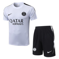 26/27 PSG White(Black sponsor) Training Short Suit#J26026(黑色广告)