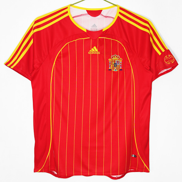 2006 Spain Home Retro Soccer Jersey