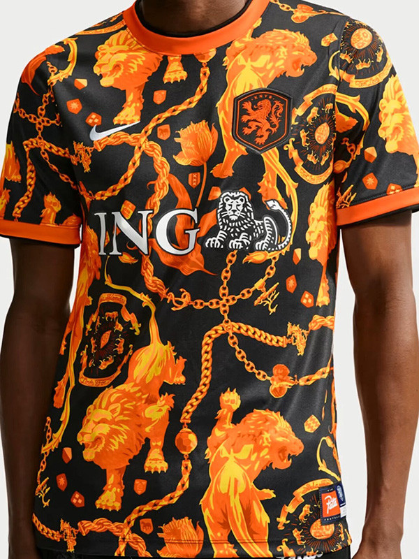 26/27 Netherlands Collaboration Edition(With ING) Fans Soccer Jersey(带ＩＮＧ广告)