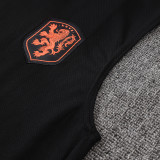 26/27 Netherlands Black Tank top and shorts suit#D26038