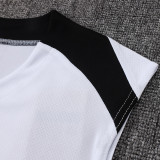 26/27 PSG Jordan White Tank top and Grey shorts suit#D26027(黑广告与灰裤)