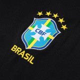 26/27 Brazil Black Tank top and shorts suit#D26028(红色衣边)