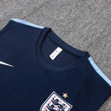 26/27 England Royal Blue Tank top and shorts suit#D26042