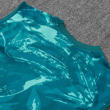 26/27 RMA Deep Green Inkjet Tank top and shorts suit#D26036