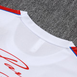 26/27 PSG White Training Short Suit#J26034(胸前红广告）