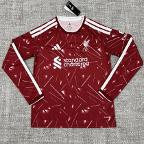 26/27 LIV Home Long Sleeve Fans Soccer Jersey