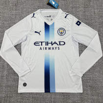 26/27 Man City Away Long Sleeve Fans Soccer Jersey