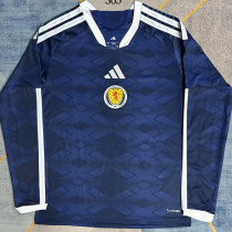 26/27 Scotland Home Long Sleeve Fans Soccer Jersey