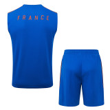 26/27 France Blue Tank top and shorts suit#D26032