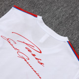 26/27 PSG White Tank top and shorts suit#D26039