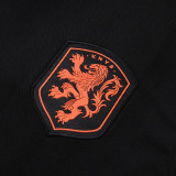 26/27 Netherlands Black Tank top and shorts suit#D26038