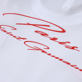 26/27 PSG White Training Short Suit#J26034(胸前红广告）