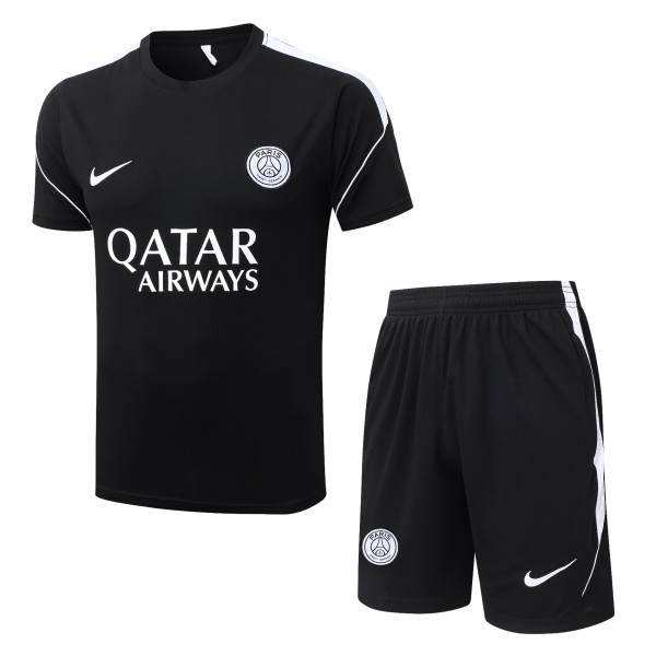 26/27 PSG Jordan Black Training Short Suit #J26024(乔丹版白色广告)