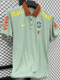 26/27 Brazil Light Green Leisure quick drying Men's Polo-shirt Top#PL7701