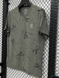 26/27 Olive Green On Leisure quick drying Men's T-shirt Top#A332