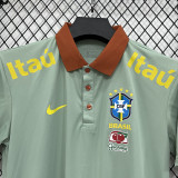 26/27 Brazil Light Green Leisure quick drying Men's Polo-shirt Top#PL7701