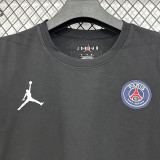 26/27 PSG AJ Black Pure Cotton Men's T-shirt#T299