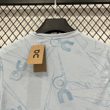 26/27 Sky Blue On Leisure quick drying Men's T-shirt Top#A332