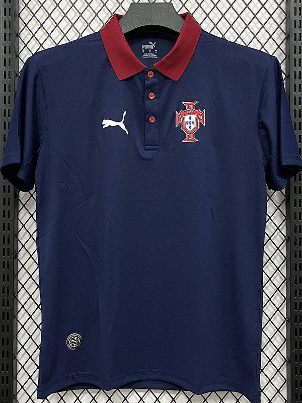 26/27 Portugal Royal Blue Leisure quick drying Men's Polo-shirt Top#PL7702
