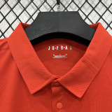 26/27 PSG Orange Leisure quick drying Men's Polo-shirt Top#PL6618