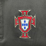 26/27 Portugal Black Leisure quick drying Men's Polo-shirt Top#PL6617