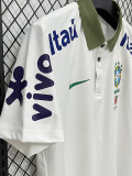 26/27 Brazil Beige White Leisure quick drying Men's Polo-shirt Top#PL7701