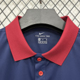 26/27 PSG Royal Blue Leisure quick drying Men's Polo-shirt Top#PL7703