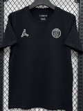 26/27 PSG AJ Black Pure Cotton Men's T-shirt#T304