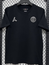 26/27 PSG AJ Black Pure Cotton Men's T-shirt#T304