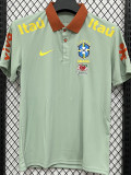 26/27 Brazil Light Green Leisure quick drying Men's Polo-shirt Top#PL7701