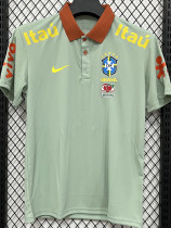 26/27 Brazil Light Green Leisure quick drying Men's Polo-shirt Top#PL7701