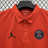 26/27 PSG Orange Leisure quick drying Men's Polo-shirt Top#PL6618