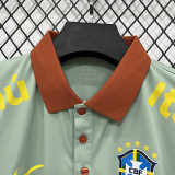 26/27 Brazil Light Green Leisure quick drying Men's Polo-shirt Top#PL7701