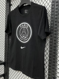 26/27 PSG Black Pure Cotton Men's T-shirt#T307大标