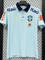 26/27 Brazil Sky Blue Leisure quick drying Men's Polo-shirt Top#PL7701