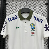 26/27 Brazil Beige White Leisure quick drying Men's Polo-shirt Top#PL7701