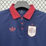 26/27 Spain Royal Blue Leisure quick drying Men's Polo-shirt Top#PL7704