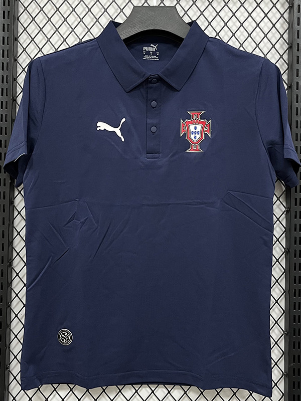 26/27 Portugal Royal Blue Leisure quick drying Men's Polo-shirt Top#PL6617